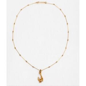 Björn Weckström, A 14K gold and cultured pearl necklace 'By the springs'.